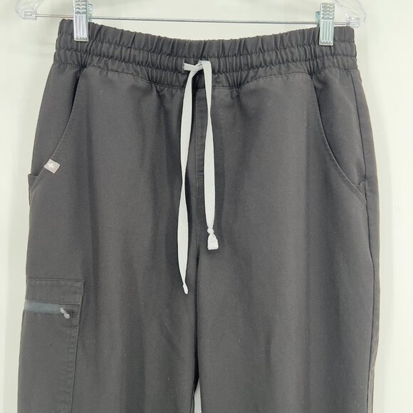 FIGS Technical Collection Jogger Scrub Pants Black Drawstring Pockets Unisex M - Picture 2 of 9